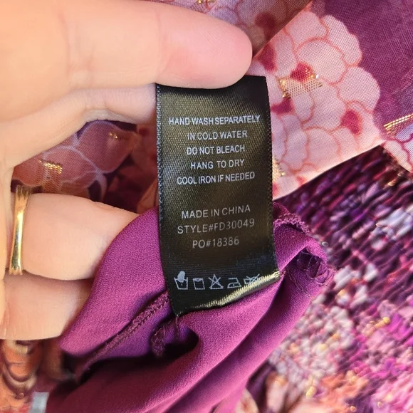 Floral Pink Mini Dress - Picture 12 of 12